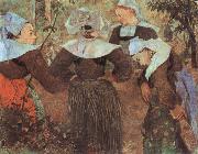 The Four Breton girl Paul Gauguin